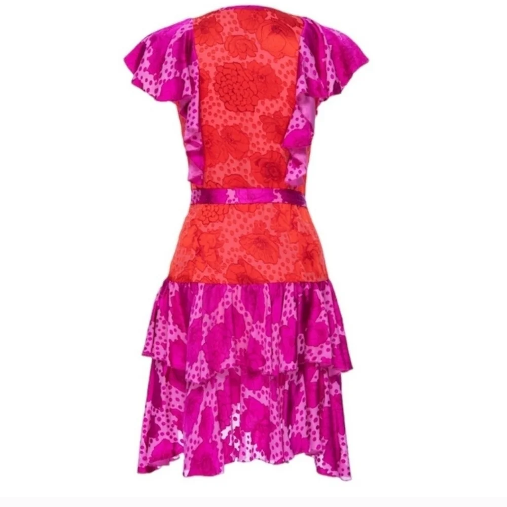 Le Superbe Aurora Flora Lil Flirt Ruffled Mini Dress - size 6 - NWT - Picture 3 of 16